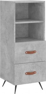 vidaXL Szafka, szarość betonu, 34,5x34x90 cm, materiał drewnopochodny 2