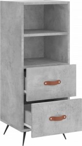 vidaXL Szafka, szarość betonu, 34,5x34x90 cm, materiał drewnopochodny 5