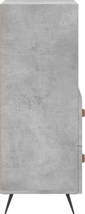 vidaXL Szafka, szarość betonu, 34,5x34x90 cm, materiał drewnopochodny 7