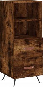 vidaXL Szafka, przydymiony dąb, 34,5x34x90 cm, materiał drewnopochodny 2