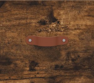 vidaXL Szafka, przydymiony dąb, 34,5x34x90 cm, materiał drewnopochodny 9