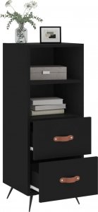 vidaXL Szafka, czarna, 34,5x34x90 cm 4