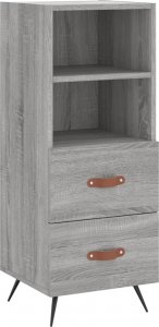 vidaXL Szafka, szary dąb sonoma, 34,5x34x90 cm materiał drewnopochodny 2