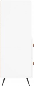 vidaXL Szafka, biała, 34,5x34x90 cm, materiał drewnopochodny 7