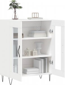 vidaXL Szafka, biała, 69,5x34x90 cm, materiał drewnopochodny 4