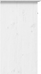 vidaXL Komoda BODO, biała, 115x43x79,5 cm, lite drewno sosnowe 5