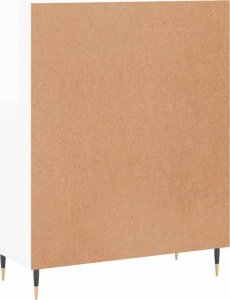 vidaXL Szafka, biała, połysk, 69,5x34x90 cm, materiał drewnopochodny 8