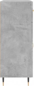 vidaXL Szafka, szarość betonu, 69,5x34x90 cm, materiał drewnopochodny 7