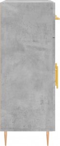 vidaXL Szafka, szarość betonu, 69,5x34x90 cm, materiał drewnopochodny 7