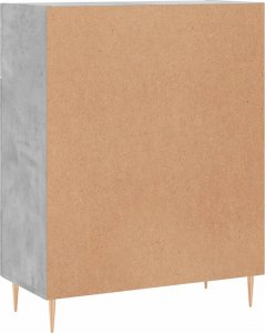 vidaXL Szafka, szarość betonu, 69,5x34x90 cm, materiał drewnopochodny 8