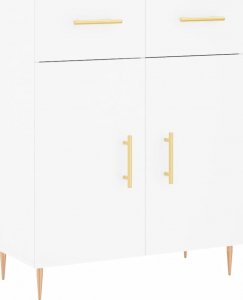 vidaXL Szafka, biała, 69,5x34x90 cm, materiał drewnopochodny 2
