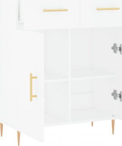 vidaXL Szafka, biała, 69,5x34x90 cm, materiał drewnopochodny 5