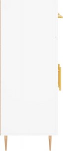 vidaXL Szafka, biała, 69,5x34x90 cm, materiał drewnopochodny 7