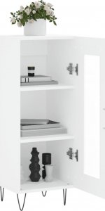 vidaXL Szafka, biała, 34,5x34x90 cm 4