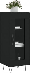vidaXL Szafka, czarna, 34,5x34x90 cm, materiał drewnopochodny 3
