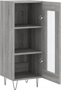 vidaXL Szafka, szary dąb sonoma, 34,5x34x90 cm 6