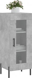 vidaXL Szafka, szarość betonu, 34,5x34x90 cm 3