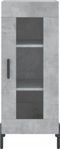 vidaXL Szafka, szarość betonu, 34,5x34x90 cm 5
