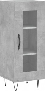 vidaXL Szafka, szarość betonu, 34,5x34x90 cm, materiał drewnopochodny 2