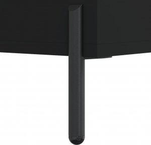 vidaXL Szafka, czarna, 34,5x34x90 cm, materiał drewnopochodny 11