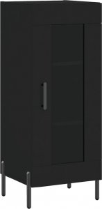 vidaXL Szafka, czarna, 34,5x34x90 cm, materiał drewnopochodny 2
