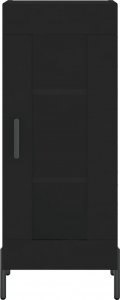 vidaXL Szafka, czarna, 34,5x34x90 cm, materiał drewnopochodny 5