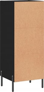 vidaXL Szafka, czarna, 34,5x34x90 cm, materiał drewnopochodny 8