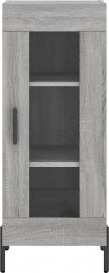 vidaXL Szafka, szary dąb sonoma, 34,5x34x90 cm 5