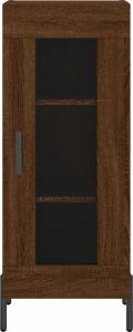 vidaXL Szafka, brązowy dąb, 34,5x34x90 cm, materiał drewnopochodny 5