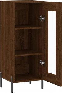 vidaXL Szafka, brązowy dąb, 34,5x34x90 cm, materiał drewnopochodny 6