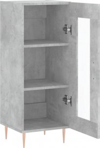 vidaXL Szafka, szarość betonu, 34,5x34x90 cm 6