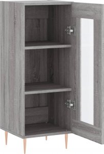 vidaXL Szafka, szary dąb sonoma, 34,5x34x90 cm 6