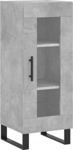 vidaXL Szafka, szarość betonu, 34,5x34x90 cm, materiał drewnopochodny 2