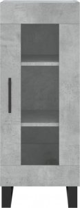 vidaXL Szafka, szarość betonu, 34,5x34x90 cm, materiał drewnopochodny 5