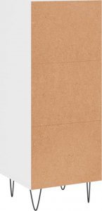 vidaXL Szafka, biała, połysk, 34,5x34x90 cm 8