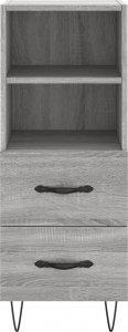 vidaXL Szafka, szary dąb sonoma, 34,5x34x90 cm 6