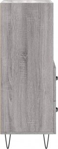 vidaXL Szafka, szary dąb sonoma, 34,5x34x90 cm 7