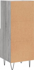 vidaXL Szafka, szary dąb sonoma, 34,5x34x90 cm 8