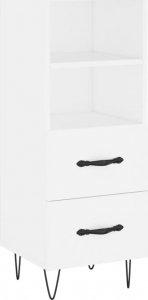 vidaXL Szafka, biała, 34,5x34x90 cm 2