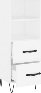 vidaXL Szafka, biała, 34,5x34x90 cm 5