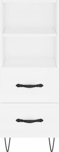 vidaXL Szafka, biała, 34,5x34x90 cm 6
