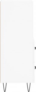 vidaXL Szafka, biała, 34,5x34x90 cm 7