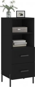 vidaXL Szafka czarna 34,5x34x90 cm 3