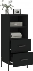 vidaXL Szafka czarna 34,5x34x90 cm 4