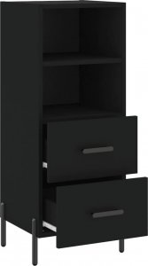 vidaXL Szafka czarna 34,5x34x90 cm 5