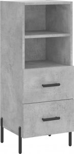 vidaXL Szafka, szarość betonu, 34,5x34x90 cm, materiał drewnopochodny 2