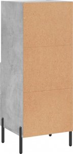 vidaXL Szafka, szarość betonu, 34,5x34x90 cm, materiał drewnopochodny 8