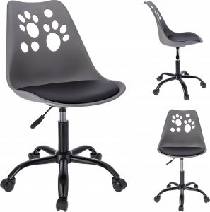 Krzesło biurowe Jumi Krzesło JOY szaro-czarne 1