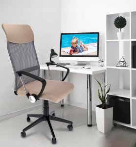 Krzesło biurowe Jumi FOTEL obrotowy BIUROWY do biurka KRZESŁO siatka 2