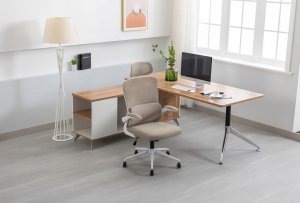 Krzesło biurowe Jumi Zeo Beżowe 3